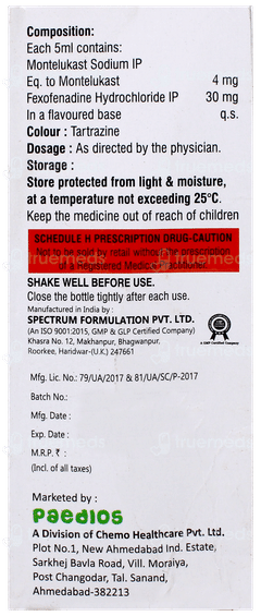 Fexokem M Oral Suspension 60 Ml